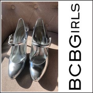 BCBGirls silver heels
